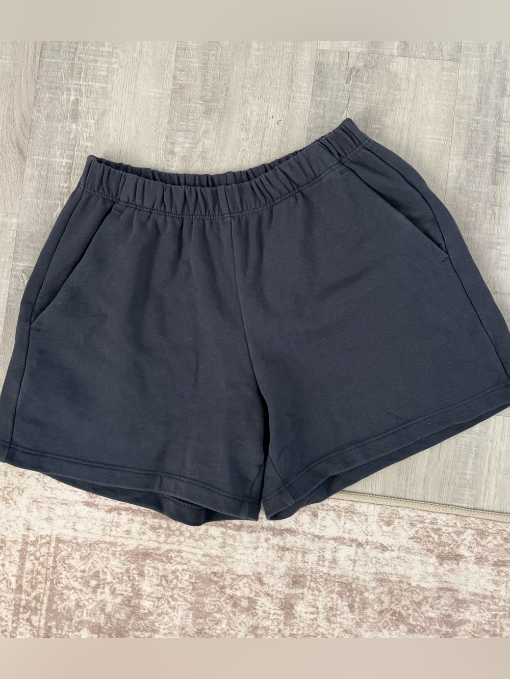 Patagonia Cotton Essential Charcoal Gray Lounge Shorts, Women’s XS